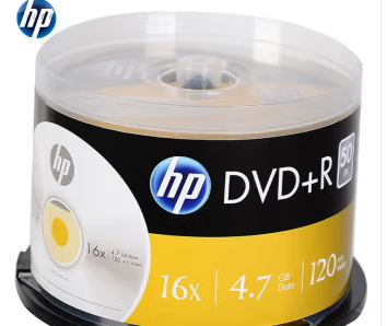 惠普 HP 光盘 DVD+R 桶装50片